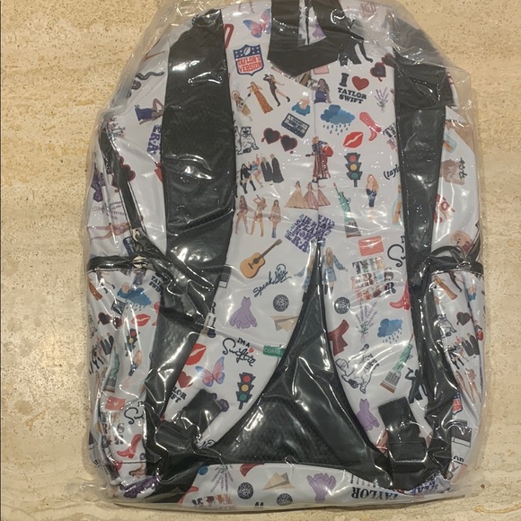 Taylor Swift Themed White Backpack. NWT - Picture 3 of 3